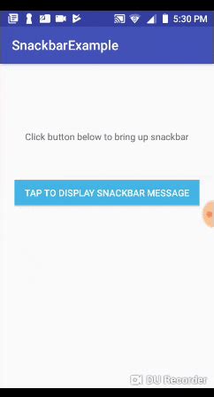 Snackbar Tutorial With Example In Android Studio Android Material