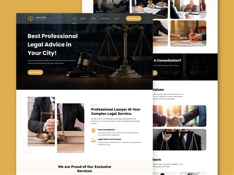 Lawyer👨🏻‍⚖️ Website Landing Page By Indylogix Solutions On Dribbble