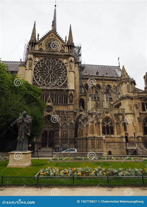 North Notre-Dame Cathedral before the Fire World Heritage of France