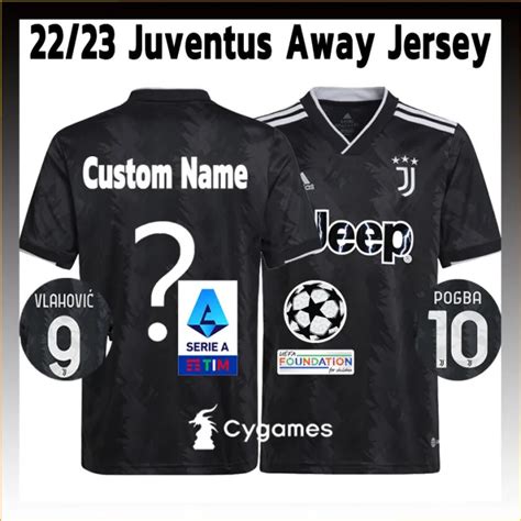 Juv Jersey Away Jersi Custom Juv