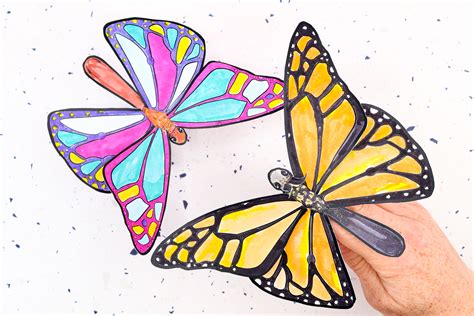 Monarch Butterfly Wing Template