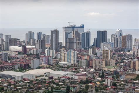 Batumi georgia septiembre 2021 ariel vista panorámica de la ciudad