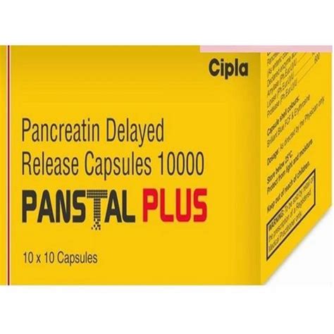 Iu Panstal Plus Capsule At Rs Stripe Pancreatin Enzymes In