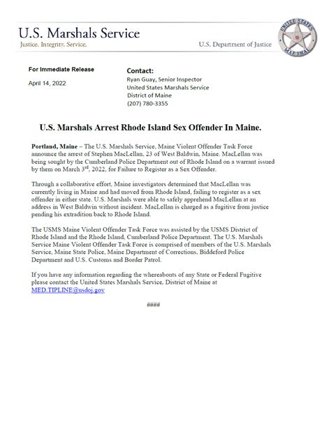 U S Marshals On Twitter Us Marshals Apprehend Rhode Island Sex