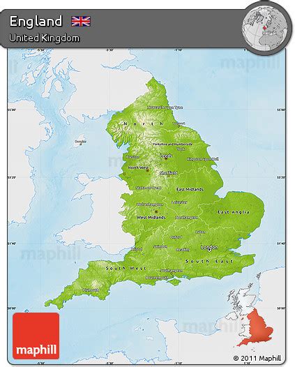 UK Physical Map, United Kingdom Physical Features Map, 48% OFF