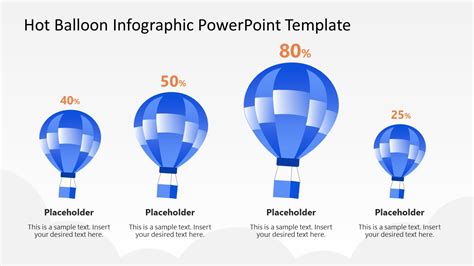 Percentage Presentation Slide Hot Balloon Infographic Slide SlideModel