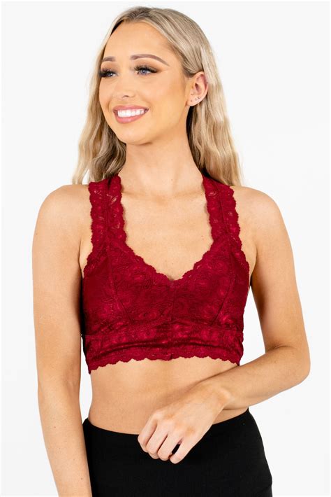 Lover Red Lace Bralette Boutique Bralettes For Women Bella Ella