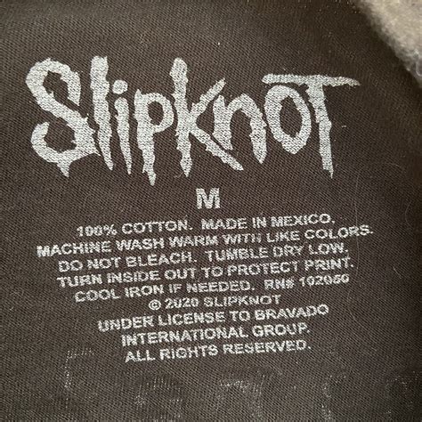 Slipknot Mens Subliminal Versus World Tour 2005 Tour Gem