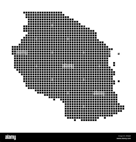 Tanzania Map Map Of Tanzania In Dotted Style Borders Of The Country