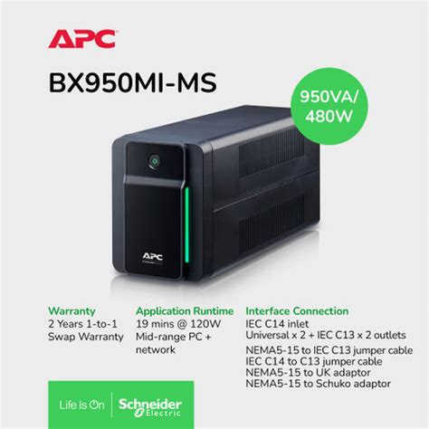 Promo UPS APC Back UPS BX 950VA 520W BX950MI MS Cicil 0 3x Jakarta