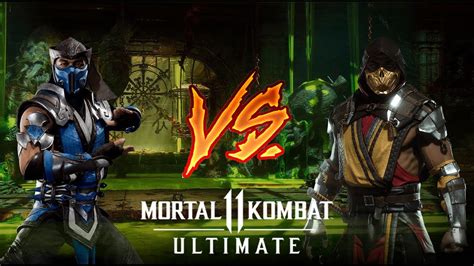 Mortal Kombat 11 Klassic Sub Zero Vs Scorpion Very Hard Youtube