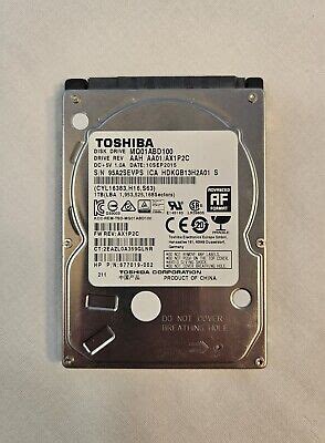 Toshiba Tb Mq Abd Sata Mb Cache Rpm Laptop Hdd Hard Drive