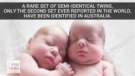 Semi Identical Twins Discovered In Australia