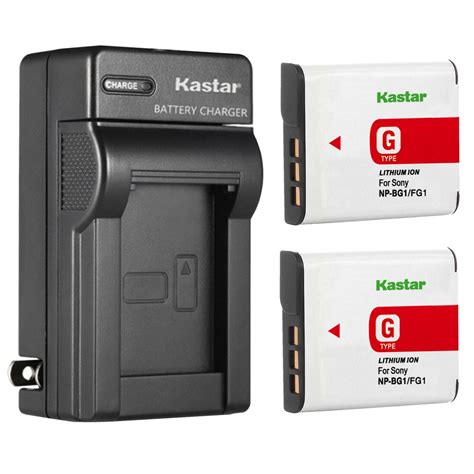 Kastar Pack Np Bg Battery And Ac Wall Charger Replacement For Sony