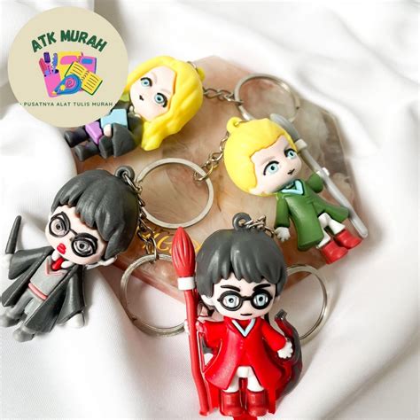 Jual Gantungan Kunci Harry Potter Harpot Hermoine Ron Draco Malfoy