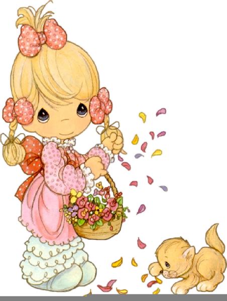 Precious Moments Baby Girl Clipart Free Images At Clker Vector