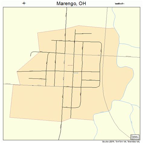 Marengo Ohio Street Map 3947558