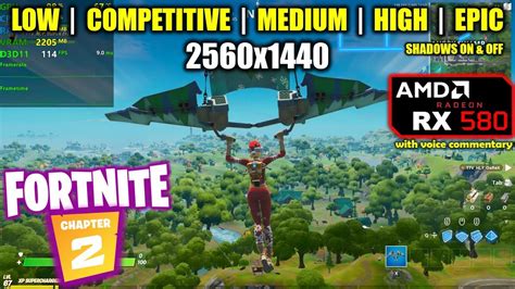 RX 580 Fortnite Chapter 2 Season 1 1440p All Settings YouTube