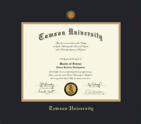 Custom Diploma Frames Certificate Frames Framing Success Towson