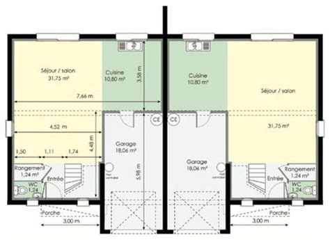 Maison Double Faire Construire Sa Maison Plan De Maison Mitoyenne