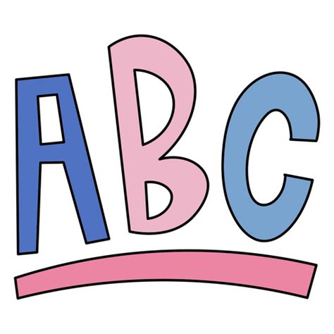 Colorful Abc Logo PNG & SVG Design For T-Shirts