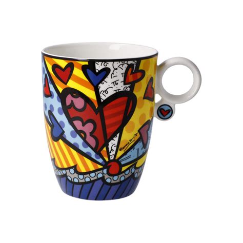 Romero Britto K Nstlerbecher A New Day Kunstgalerie Originale Bilder