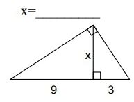 Geometric Mean Theorem Worksheet