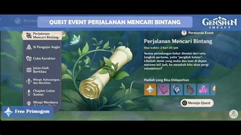 Quest Event Perjalanan Mencari Bintang Genshin Impact YouTube