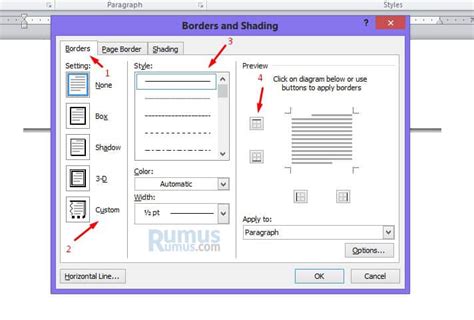 Cara Membuat Garis Kop Surat Di Word