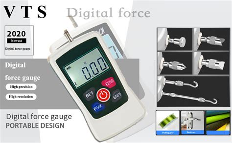 VTSYIQI Digital Force Gauge Push Pull Gauge Tester Meter Dynamometer