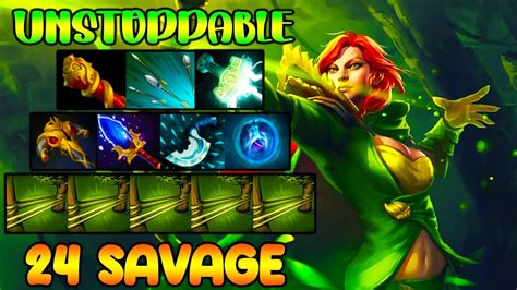 Unstoppable Savage Intense Carry Windranger Full Fight Dota