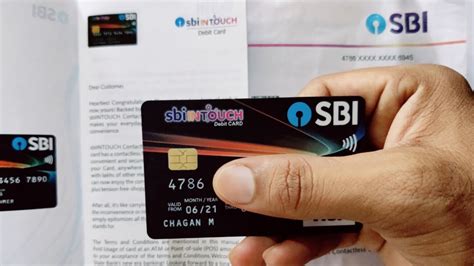 sbi visa contactless debit card unpacking | SBIINTOUCH Debit card - YouTube