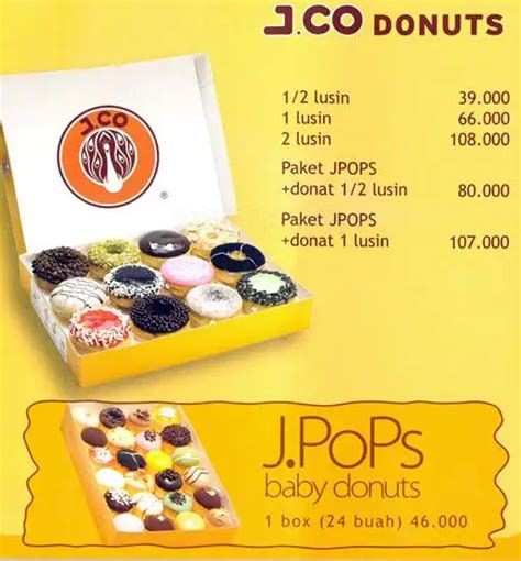 J.CO Donuts & Coffee Menu, Menu for J.CO Donuts & Coffee, Thamrin ...