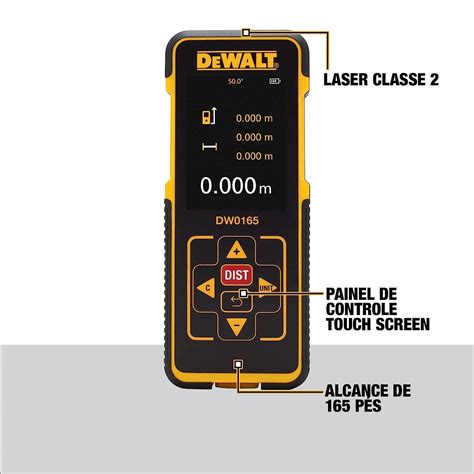 Trena A Laser Medidor Profissional Metros Dewalt Dw N Facilita