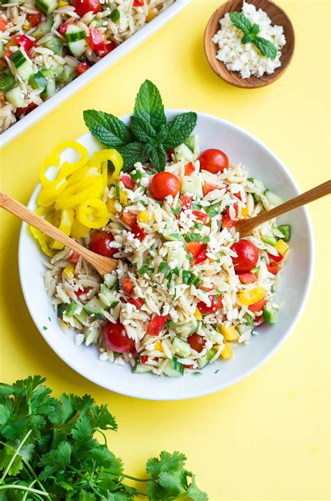 Greek Orzo Salad Recipe Peas And Crayons Blog