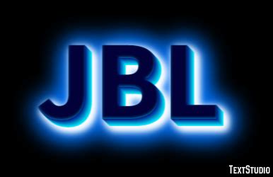 JBL Text Effect and Logo Design Brand