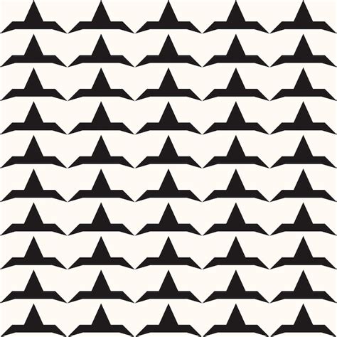 Premium Vector Vector Geometric Seamless Monochrome Pattern