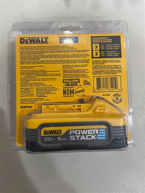 Dewalt Dcbp520 20v Max Powerstack 5 Ah Battery New Sealed 885911834919 Ebay