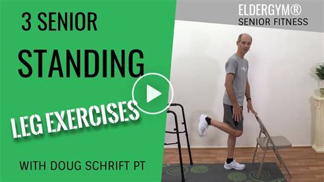 Standing Leg Exercises For Seniors And The Elderly Youtube