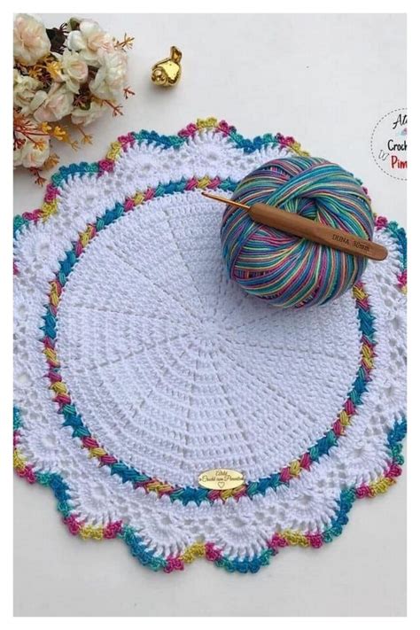 Amigurumi Sunflower Crochet Placemat Free Pattern 1 Free Amigurumi