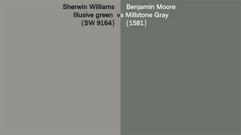 Sherwin Williams Illusive Green Sw Vs Benjamin Moore Millstone