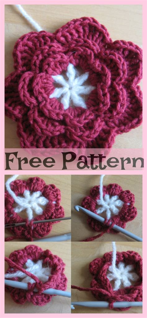 Beautiful Crochet Flowers Free Patterns Diy Ever