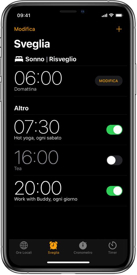 Impostare Una Sveglia Su Iphone Supporto Apple