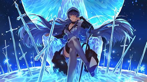 1360x768px Free Download Hd Wallpaper Anime Anime Girls Blue Esdeath Akame Ga Kill