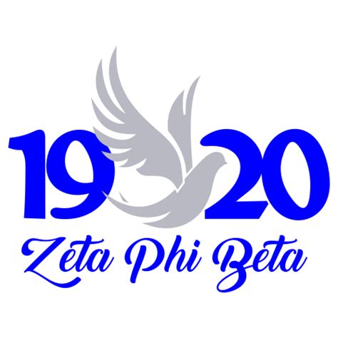 Zeta Phi Beta Dove SVG