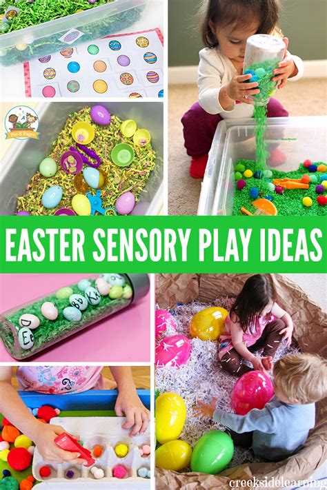 15 Easter Sensory Play Ideas with Sensory Bins and Bottles