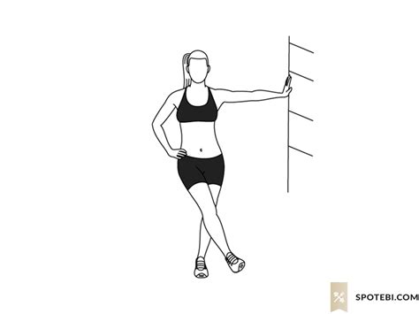 Lateral Leg Swings Illustrated Exercise Guide Workout Guide