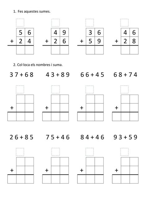 Worksheet For Addition And Subtraction With Two Numbers In The Same Box