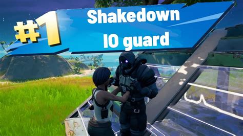 How To Shakedown An Io Guard Fortnite Youtube