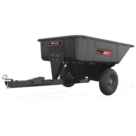 Craftsman 12 Cu Ft Steel Dump Cart Pull With Any Lawn And Garden Tractor Or Atv